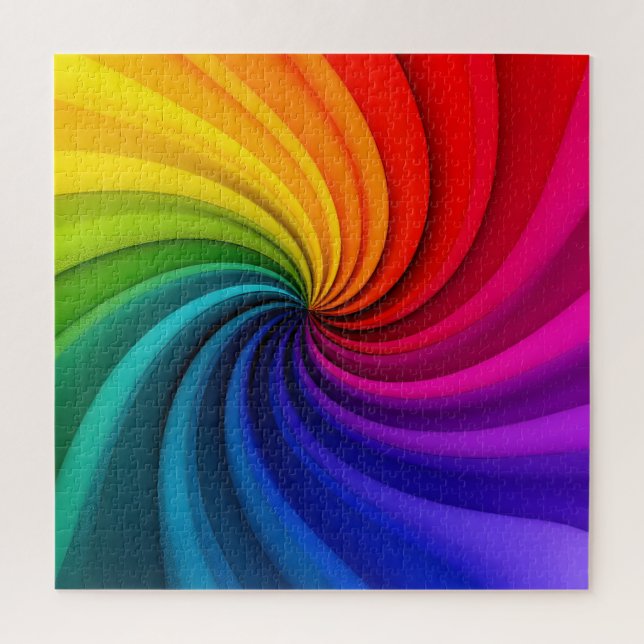 Abstract colorful diaphragm  jigsaw puzzle (Vertical)