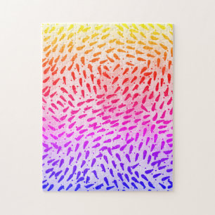 Abstract Colorful Dot Jigsaw Puzzle