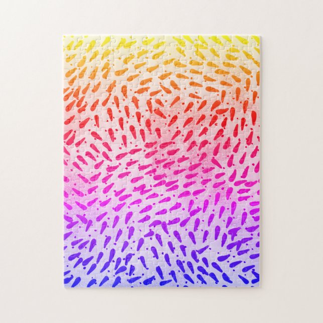 Abstract Colorful Dot Jigsaw Puzzle (Vertical)