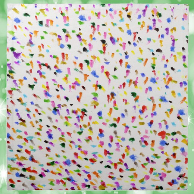Abstract Colorful Dots Pattern Cloth Napkin (A napkin with an abstract colorful napkin design)