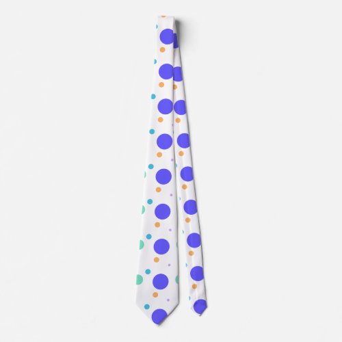 abstract colorful dots pattern neck tie