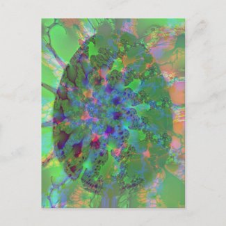 Abstract Colorful Egg Elegant Green Purple Orange