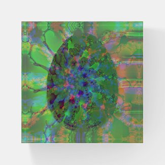 Abstract Colorful Egg Elegant Green Purple Orange