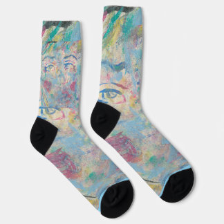 Abstract Colorful "Fancy" Crew Socks