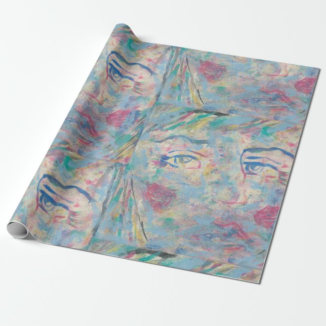Abstract Colorful "Fancy" Wrapping Paper (Unrolled)
