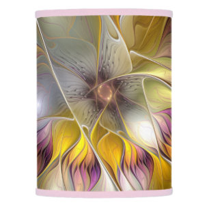 Abstract Colorful Fantasy Flower Fractal Art Lamp Shade