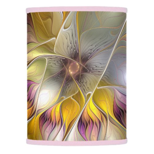 Abstract Colorful Fantasy Flower Fractal Art Lamp Shade