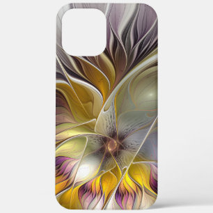 Abstract Colorful Fantasy Flower Modern Fractal iPhone 12 Pro Max Case