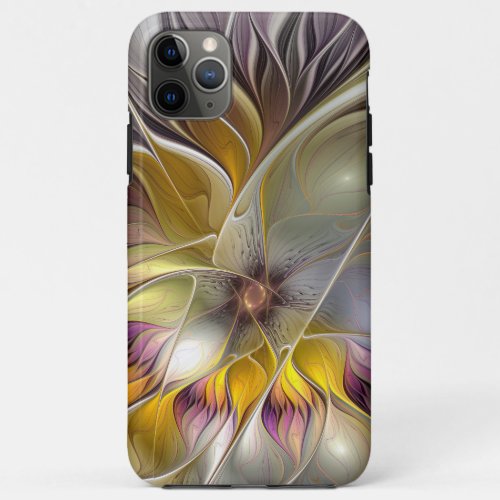 Abstract Colorful Fantasy Flower Modern Fractal iPhone 11 Pro Max Case