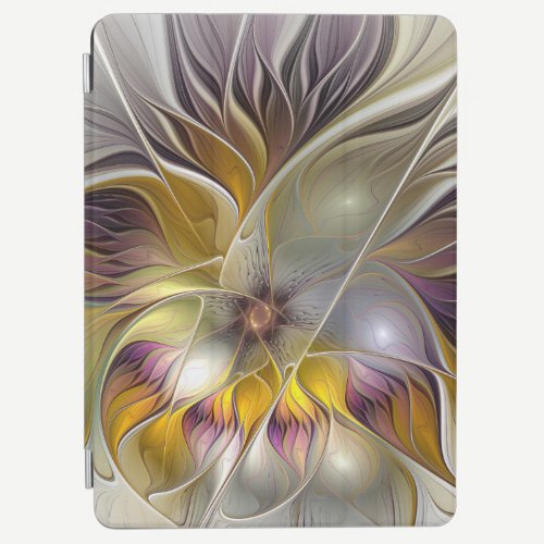 Abstract Colorful Fantasy Flower Modern Fractal iPad Air Cover