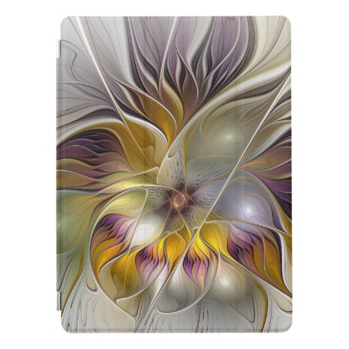 Abstract Colorful Fantasy Flower Modern Fractal iPad Pro Cover