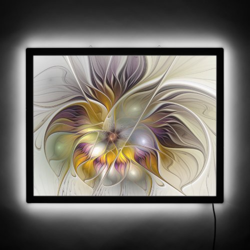Abstract Colorful Fantasy Flower Modern Fractal LED Sign