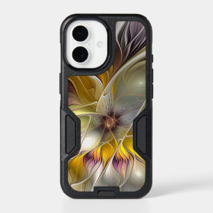 Abstract Colorful Fantasy Flower Modern Fractal iPhone 17 Case