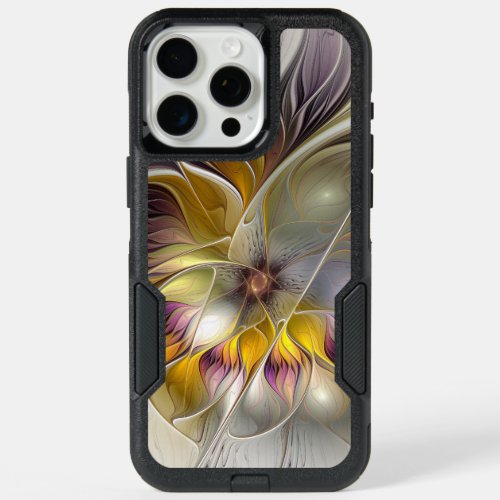 Abstract Colorful Fantasy Flower Modern Fractal iPhone 15 Pro Max Case