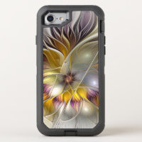 Abstract Colorful Fantasy Flower Modern Fractal