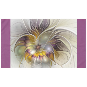 Abstract Colorful Fantasy Flower Modern Fractal Tablecloth