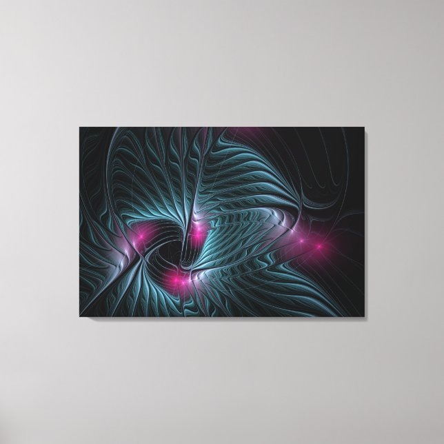 Abstract Colorful Fantasy Fractal  Canvas Print (Front)