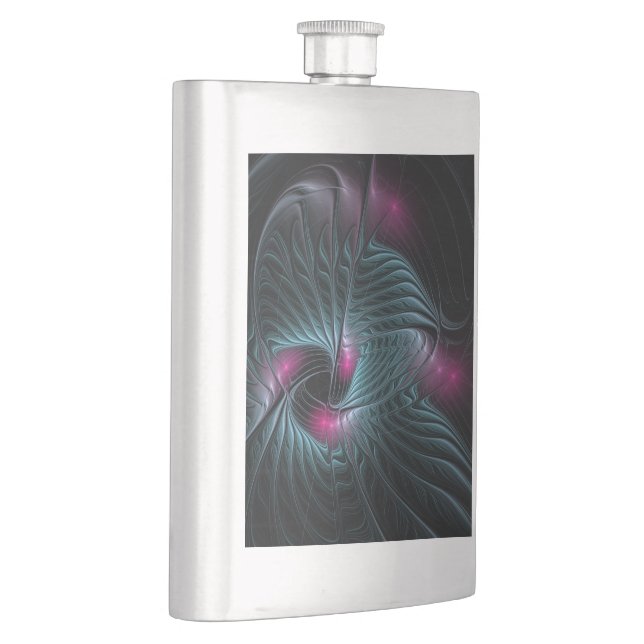 Abstract Colorful Fantasy Fractal Flask (Right)