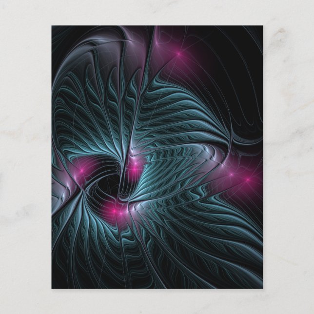 Abstract Colorful Fantasy Fractal Flyer (Front)