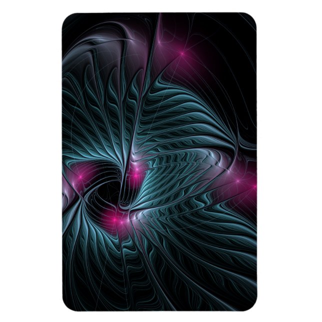 Abstract Colorful Fantasy Fractal  Magnet (Vertical)