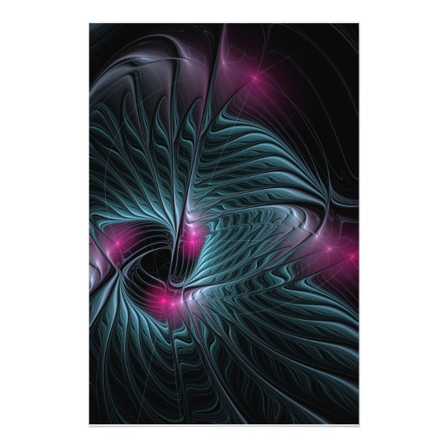 Abstract Colorful Fantasy Fractal Photo Print (Front)