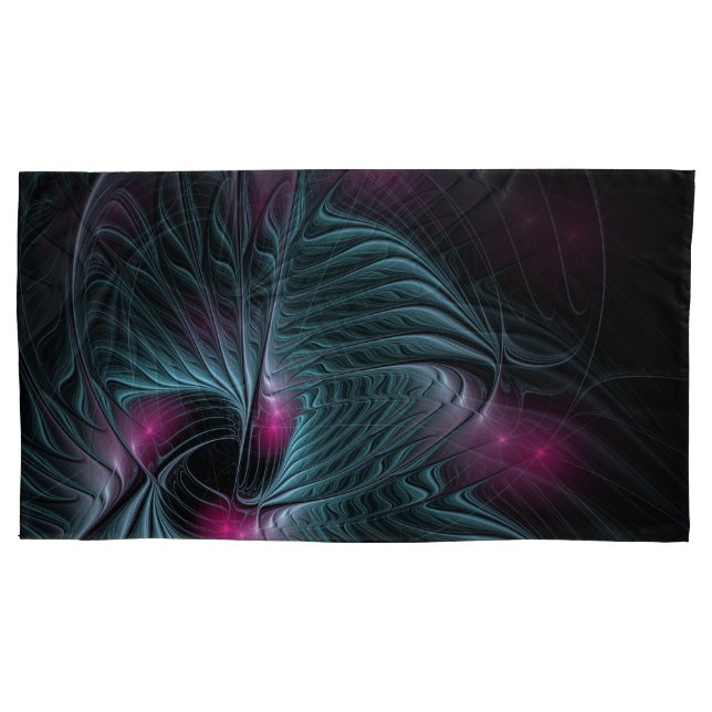 Abstract Colorful Fantasy Fractal Pillow Case (Front)