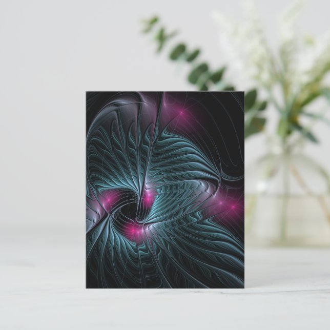 Abstract Colorful Fantasy Fractal Poster (Standing Front)