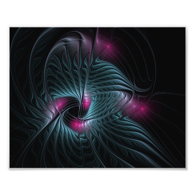 Abstract Colorful Fantasy Fractal Poster (Front)