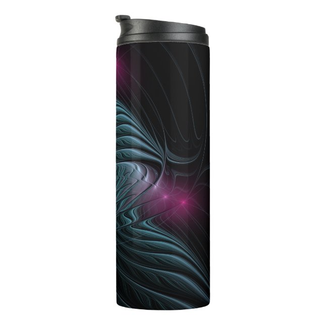 Abstract Colorful Fantasy Fractal Thermal Tumbler (Rotated Right)