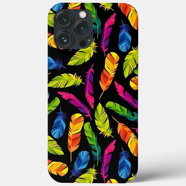 Abstract colorful feather explosion Case-Mate iPhone case (Back)