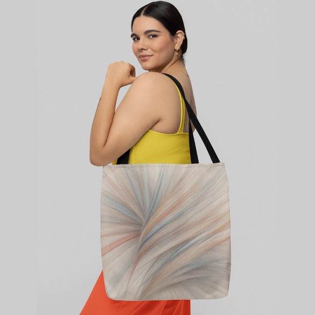 Abstract colorful feather-like shapes tote bag (Creator Uploaded)