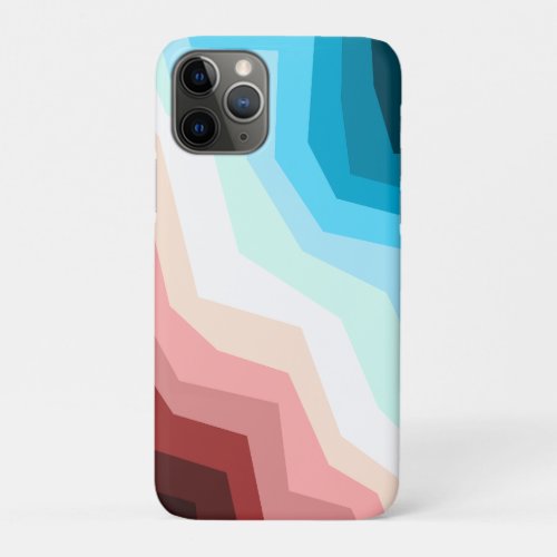 Abstract colorful fire ice minimalist iPhone 11 pro case