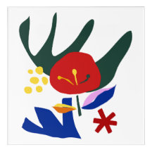 Abstract Colorful Floral Art