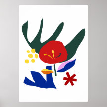 Abstract Colorful Floral Art