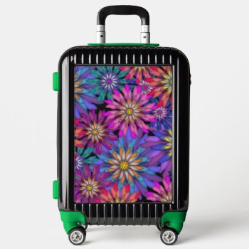 Abstract Colorful Floral Jewel Tone Molly Harrison Luggage by MHDesignStudio at Zazzle