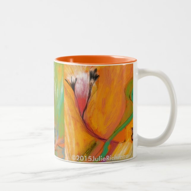 Abstract Colorful Floral MUG (Right)