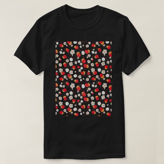 abstract colorful flowers T-Shirt (Design Front)