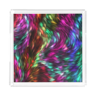 Abstract Colorful Fur Background-24605 Acrylic Tray