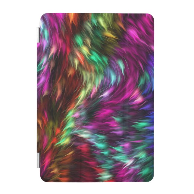 Abstract Colorful Fur Background-24605 iPad Mini Cover (Front)
