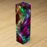 Abstract Colorful Fur Background-24605 Wine Box