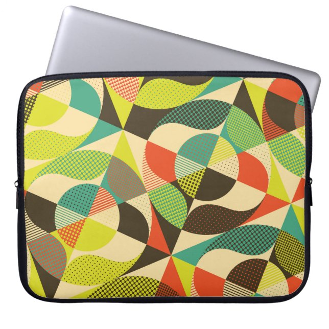 Abstract colorful geometric design. laptop sleeve (Front)