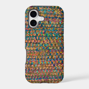 Abstract Colorful Geometric Patchwork iPhone 17 Case
