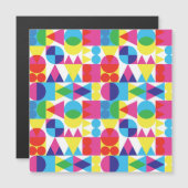 Abstract colorful geometric pattern design. (Front/Back)