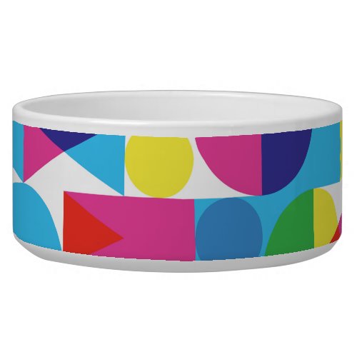 Abstract colorful geometric pattern design bowl