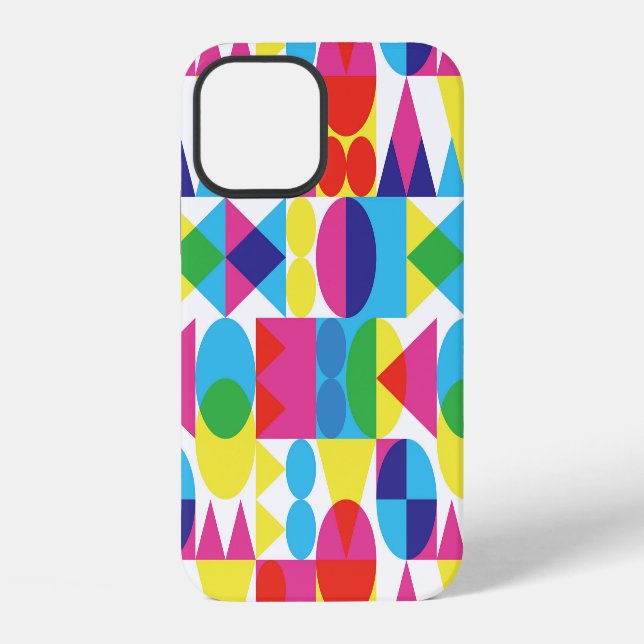 Abstract colorful geometric pattern design. iphone case (Back)