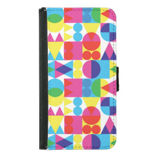 Abstract colorful geometric pattern design. samsung galaxy s5 wallet case
