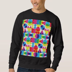 Abstract colorful geometric pattern design. sweatshirt