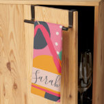 Abstract Colorful Geometric Pink Orange Design Kitchen Towel<br><div class="desc">Abstract Shapes abound in this colorful collection that ranges from household goods to accessories and apparel. This design features abstract shapes and bold colors. It has a modern,  boho chic feel. This design could most likely be considered gender neutral or feminine.</div>