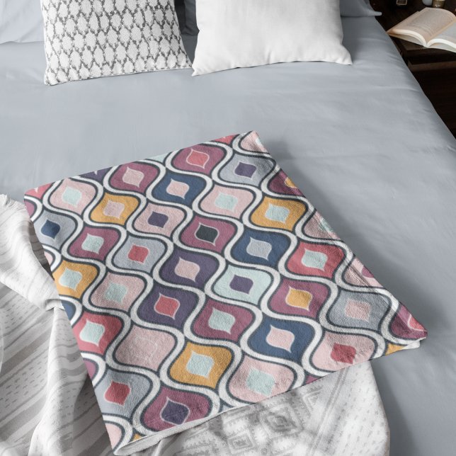 Abstract Colorful Geometric Seamless Pattern Fleece Blanket (Abstract Colorful Geometric Seamless Pattern Fleece Blanket
)