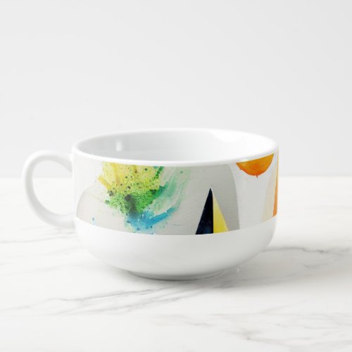 Abstract Colorful Geometric Shapes Magic Mug
